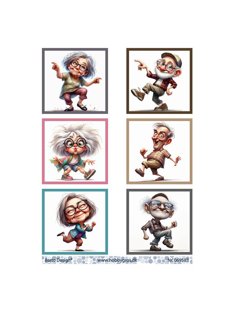 äldre folk Barto Design 3D Sheets