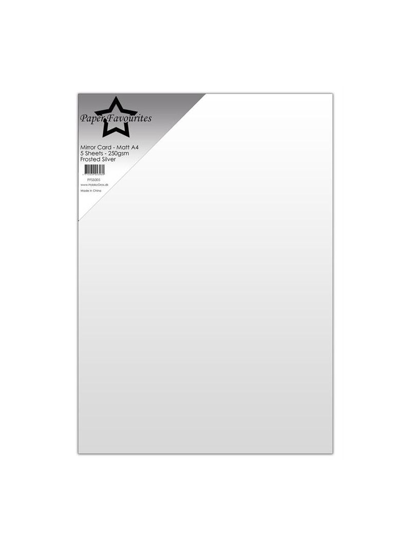 279905 Paper Favourites Mirror Card Mat "Frosted Silver" PFSS005