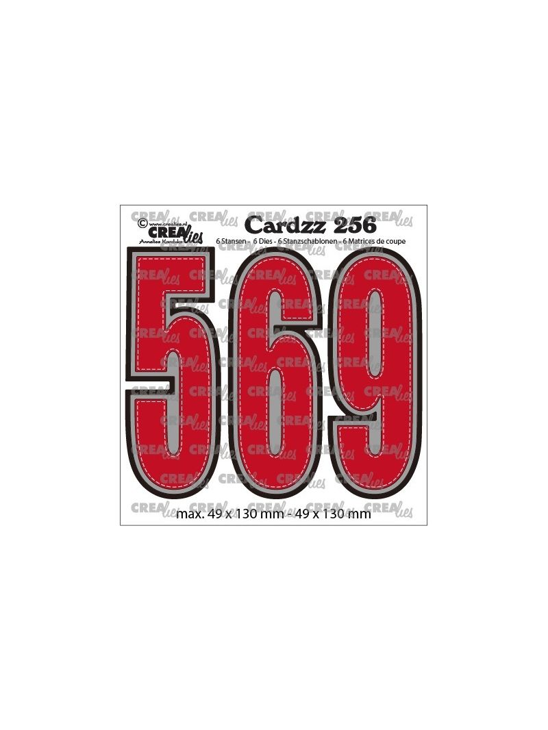 Cardzz Dies nr 256, nummer 5, 6 och 9
