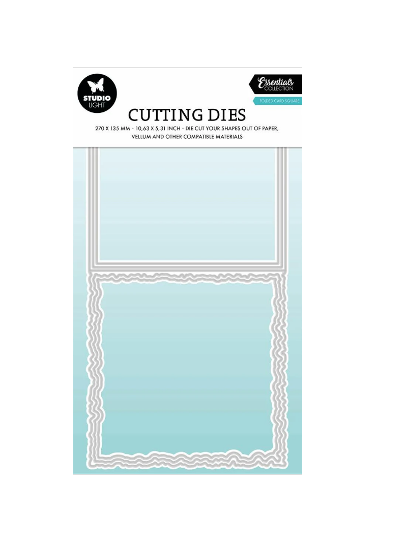  Studio Light Dies Torn Edge Cardshape square