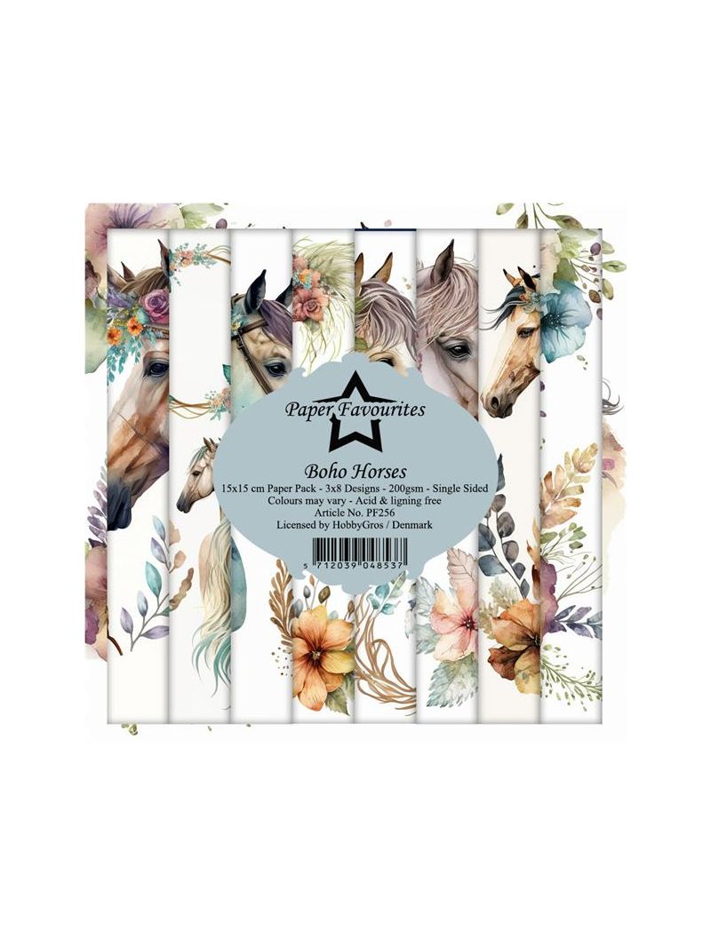 278256 Paper Favourites Paper Pack "Boho Horses" PF256