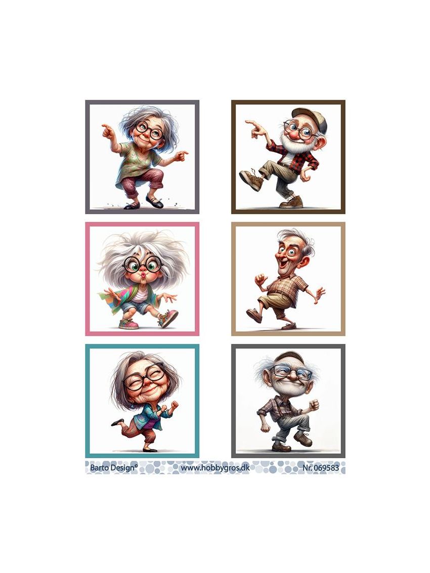 äldre folk Barto Design 3D Sheets