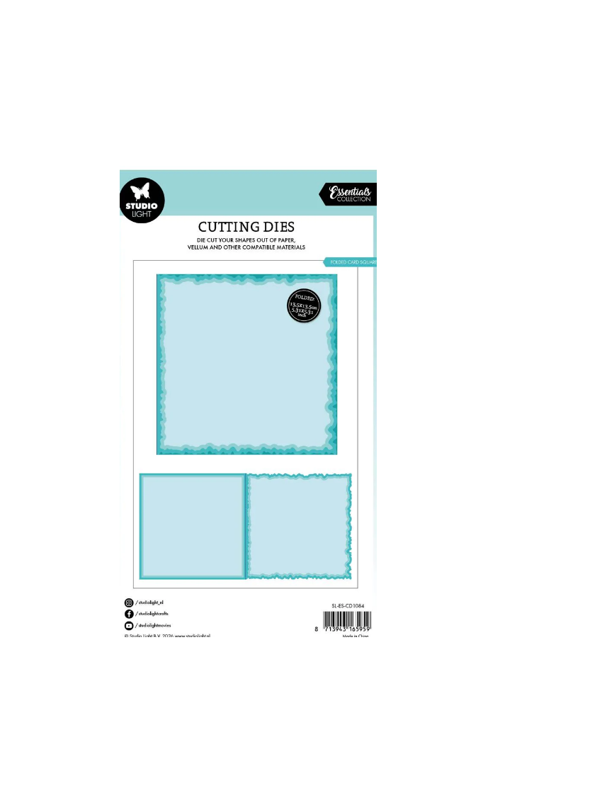  Studio Light Dies Torn Edge Cardshape square