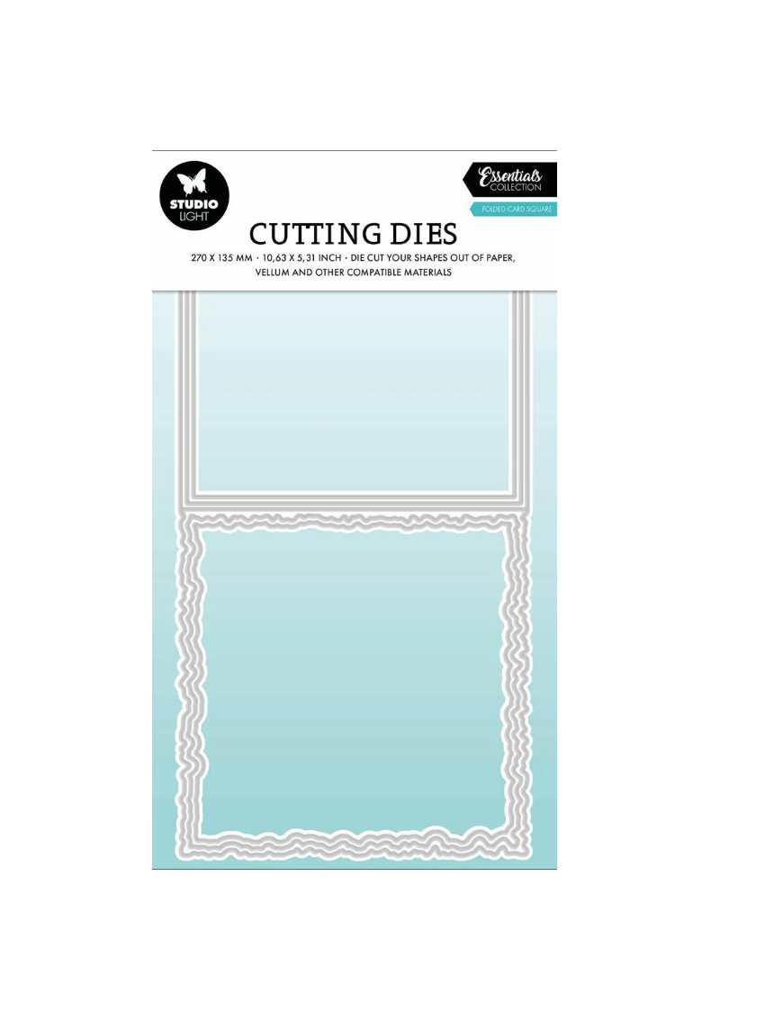  Studio Light Dies Torn Edge Cardshape square